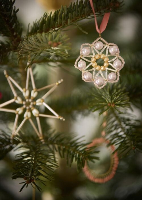 Beaded Ornament Crystal Ellis Jade 6,5cm
