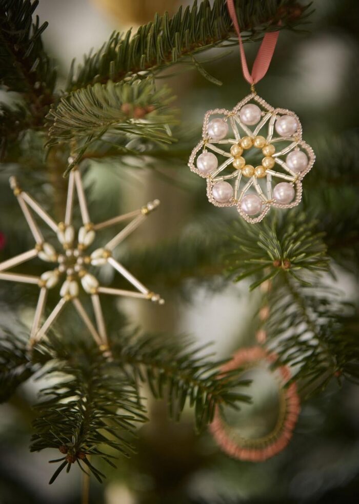 Beaded Ornament Crystal Ellis Jade 6,5cm