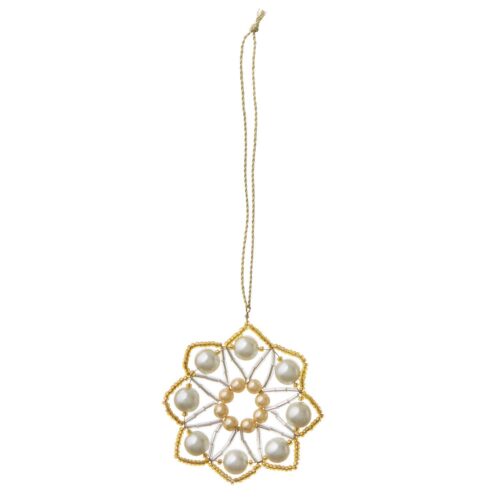 Beaded Ornament Crystal Ellis Jade 6,5cm