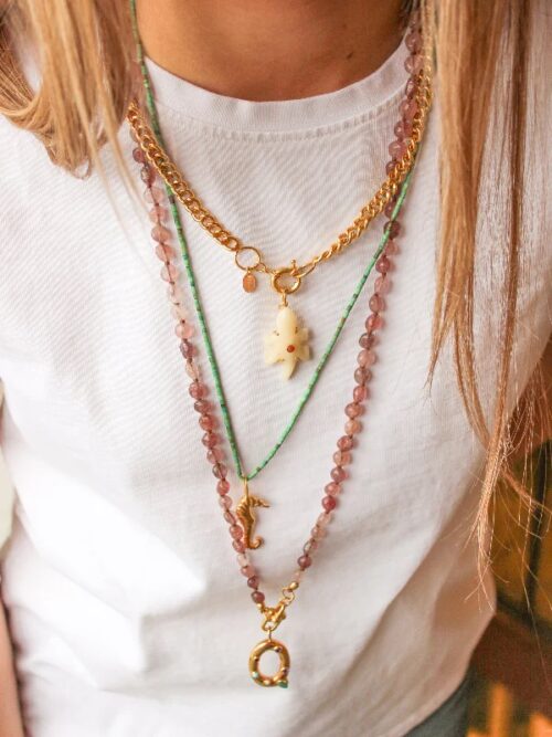 Bedel Lizard witte avonturijn