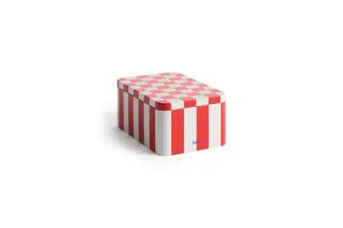 Blik small red - offwhite