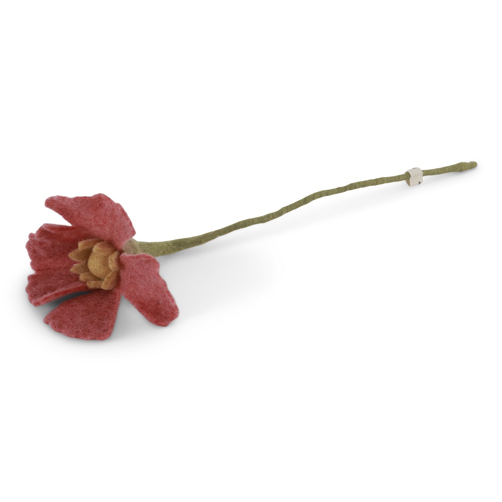 Bloem vilt Poppy / Klaproos raspberry