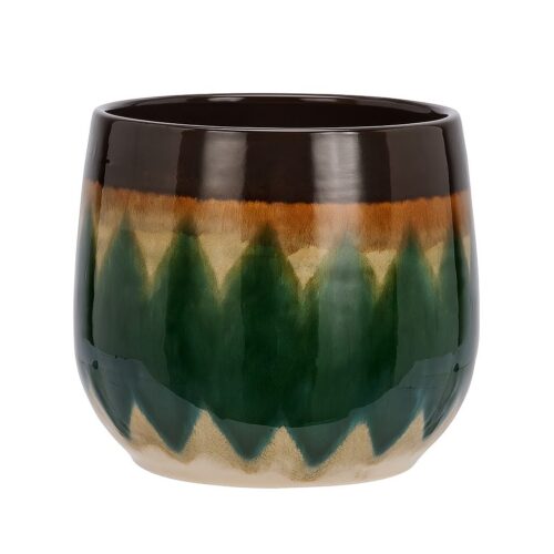 Bloempot Large Groen-bruin-beige