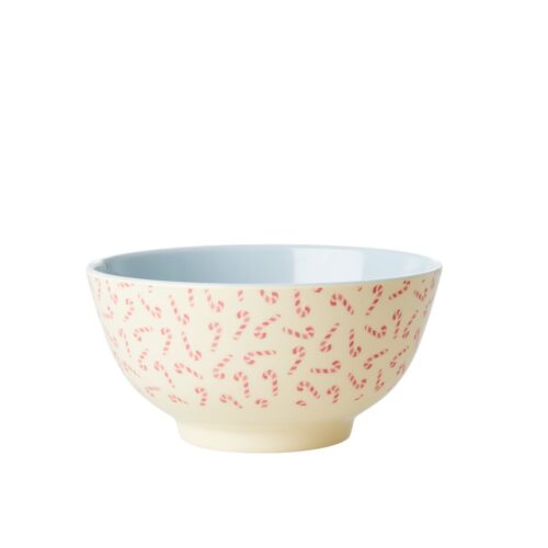 Bowl melamine candycane