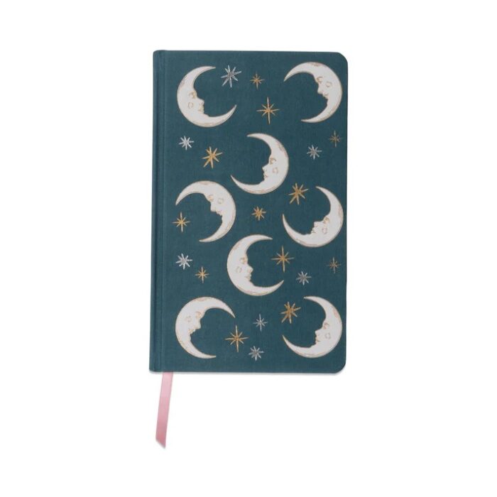 Celestial Journal linnen Teal Moon