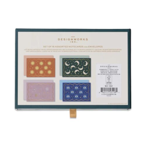 Celestial notecard set 16kaartjes+env