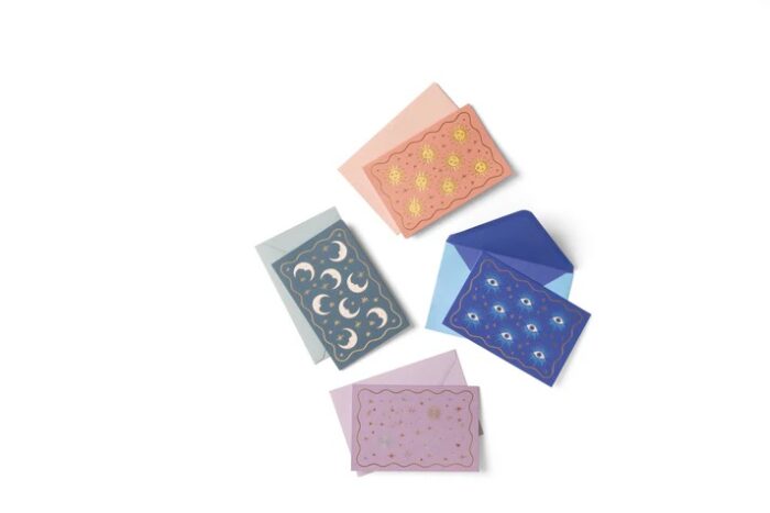 Celestial notecard set 16kaartjes+env
