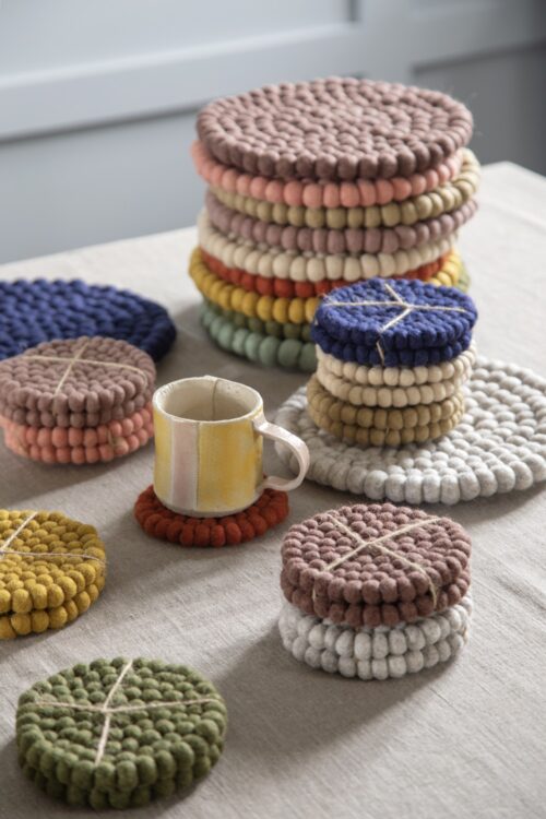 Coaster vilt small set/2 Light Blue