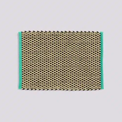 Deurmat Zand groen bies