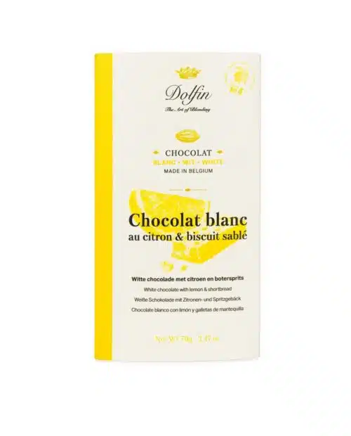 Witte chocola citroen en zandkoekjes