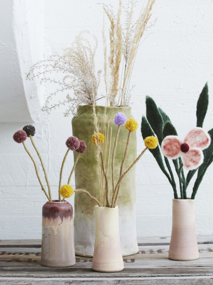 Endless Flower Vilt Distel Blush