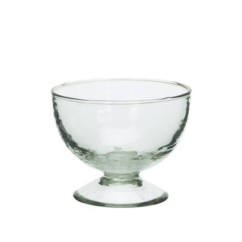 Glass Hammered Ice Cup