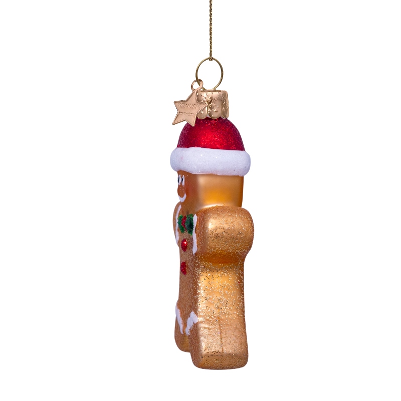 Glazen kerstdecoratie Gingerbread Cookie