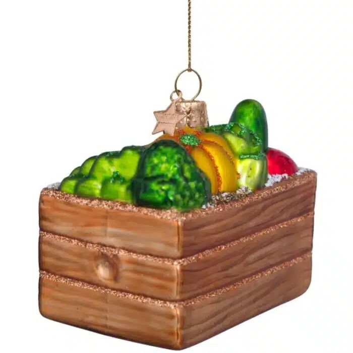 Glazen kerstdecoratie Veggies