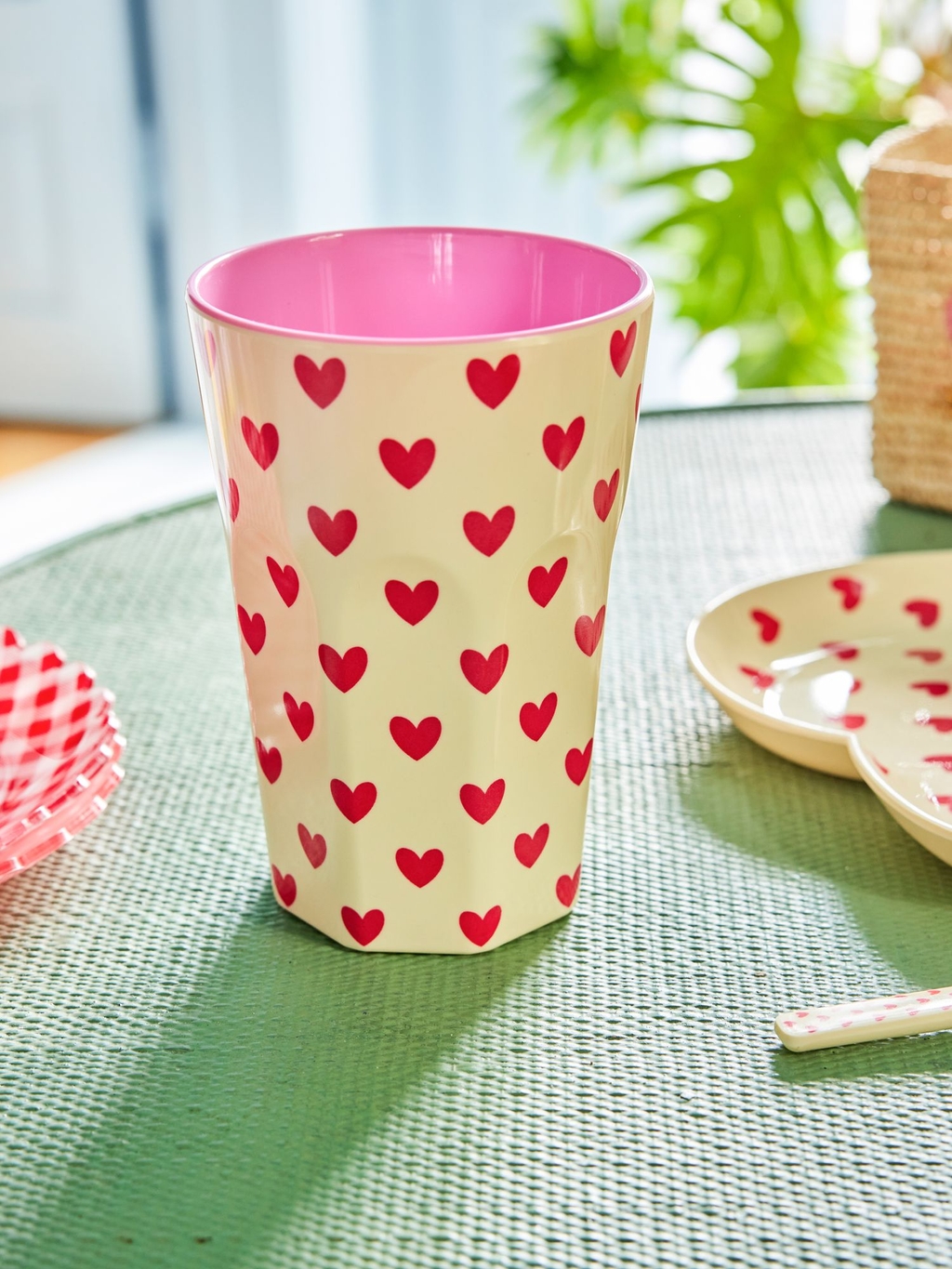 Melamine cup tall Darling Hearts