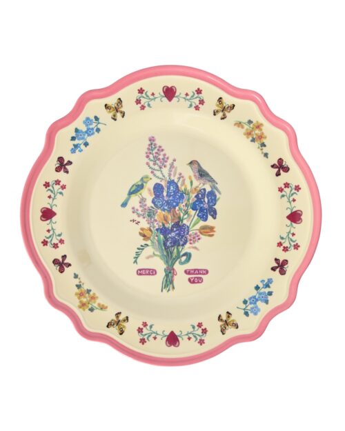 Melamine Diner Bord Vintage RiceXNathalie Lété pink