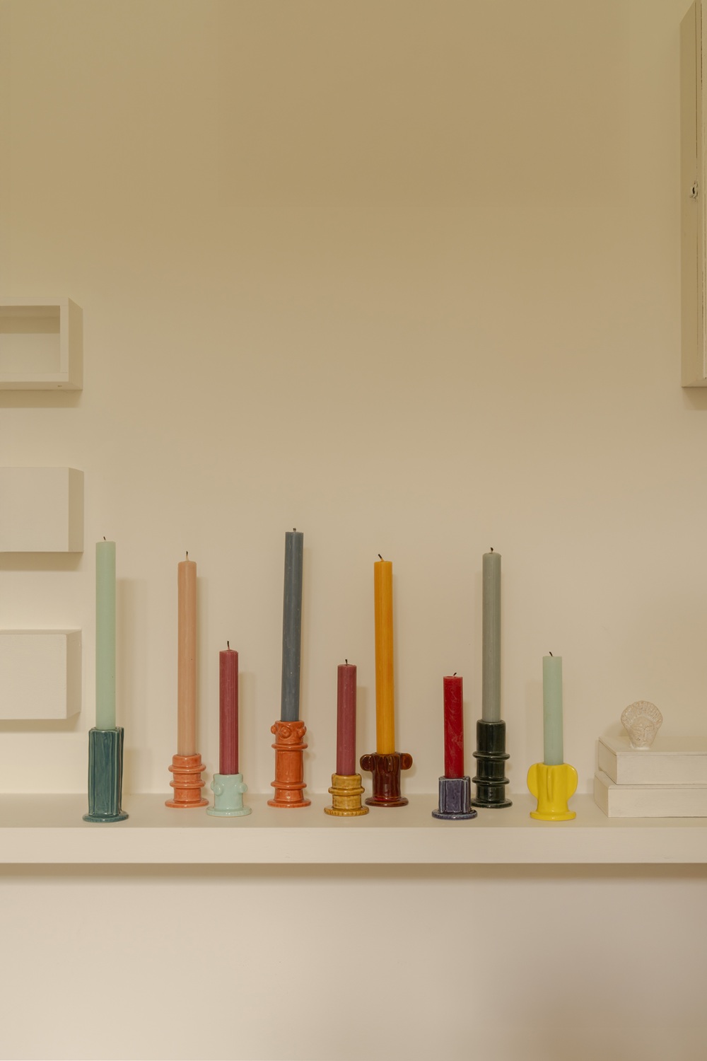 Molly Glazed 02 kandelaar set/3