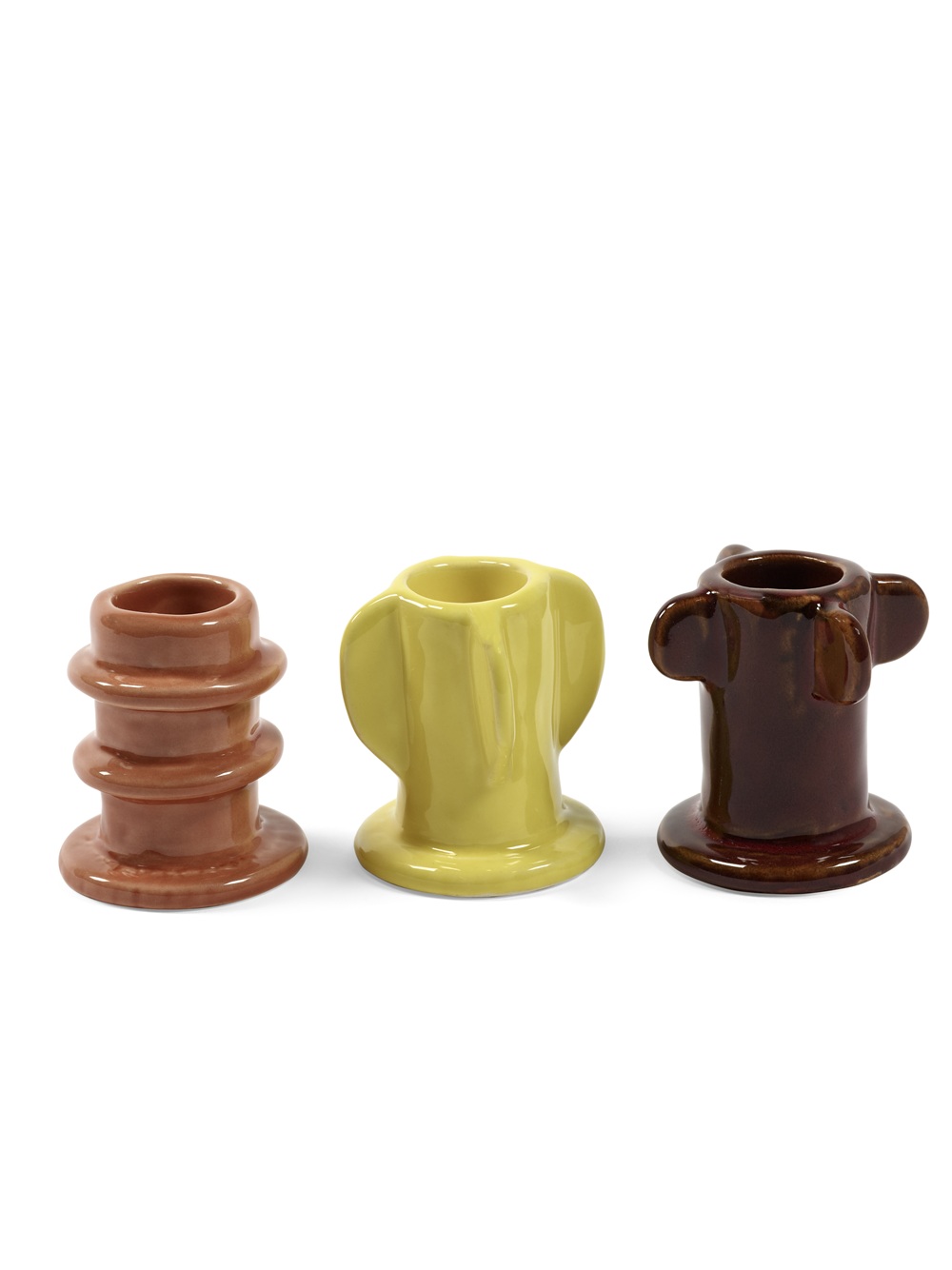 Molly Glazed 02 kandelaar set/3