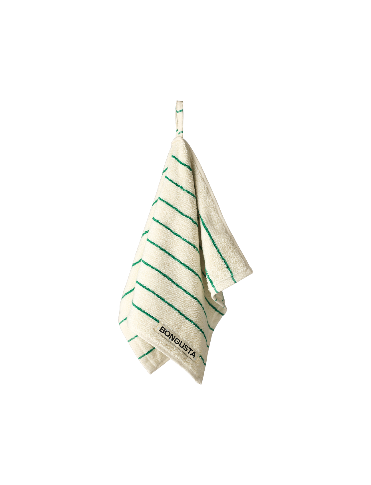 Naram Handdoek small Pure White & Grass