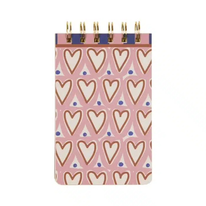 Notitieblok met spiraal Hearts