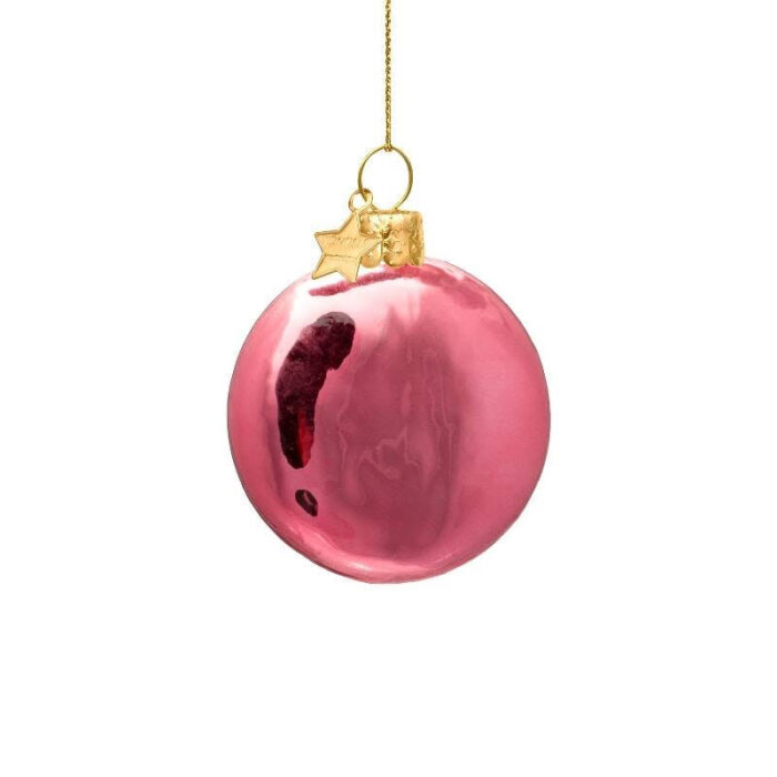 Ornament Smiley Roze