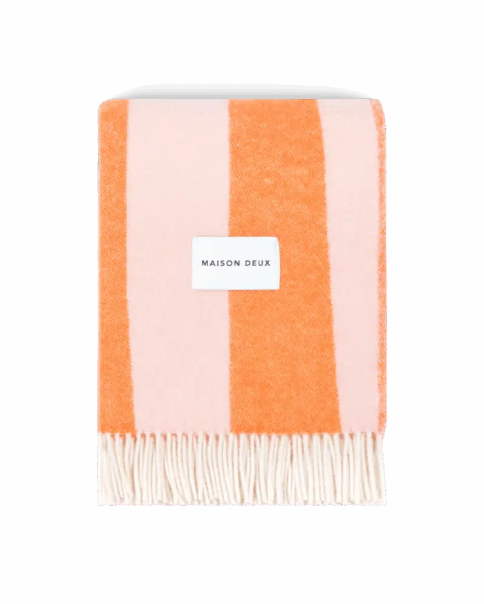 Plaid Rough Stripe Roze Wortel