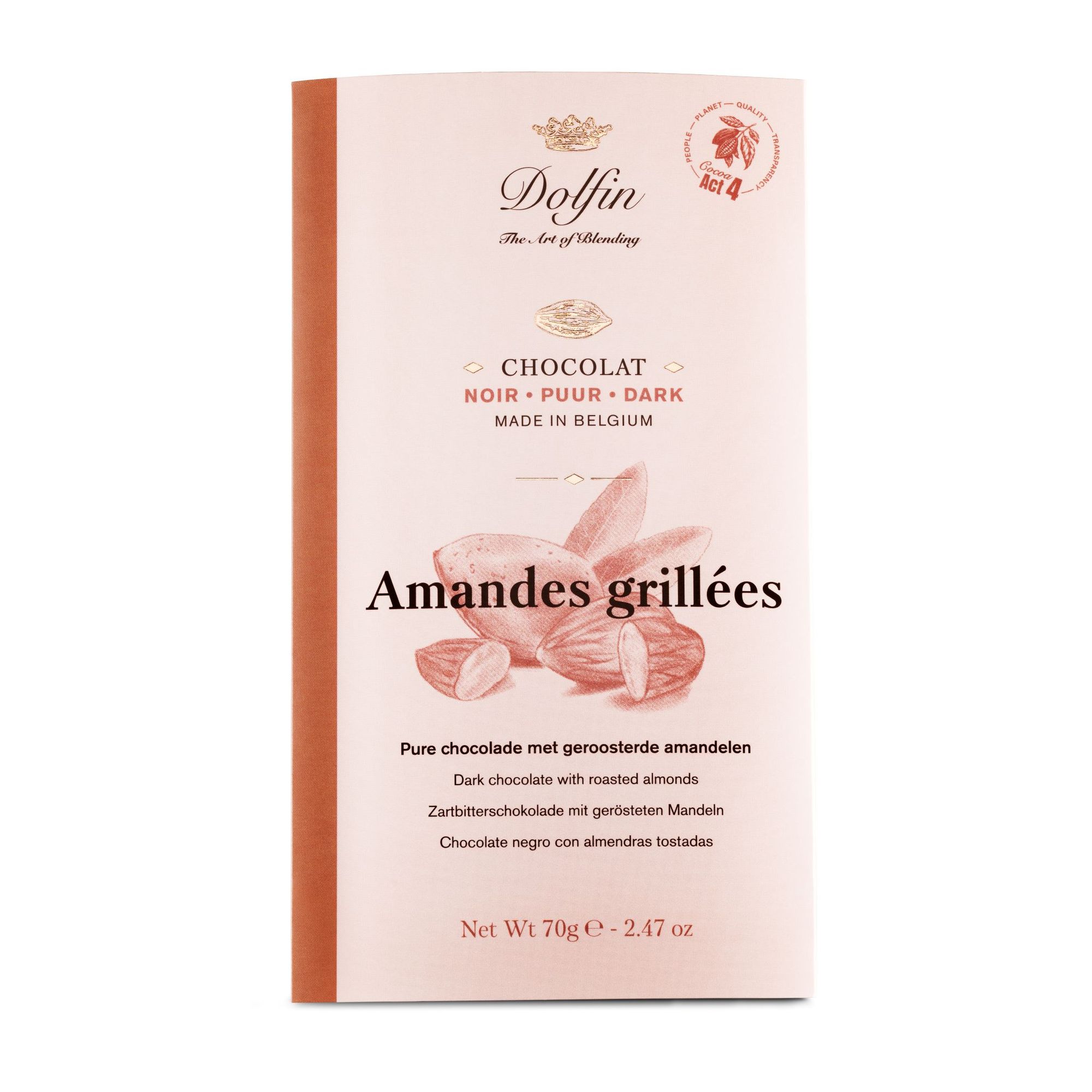 Pure chocola Geroosterde Amandelen