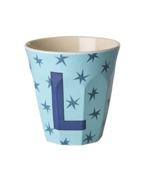 Rice Alfabet beker L Stars