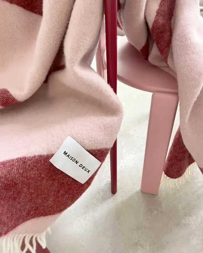 Swirl Plaid Roze Bordeaux
