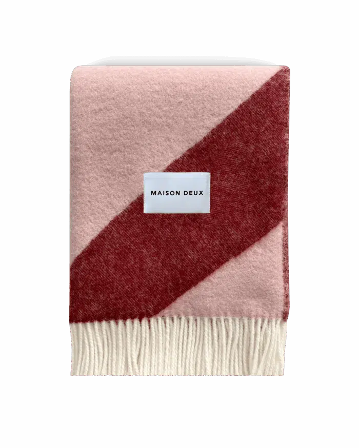 Swirl Plaid Roze Bordeaux