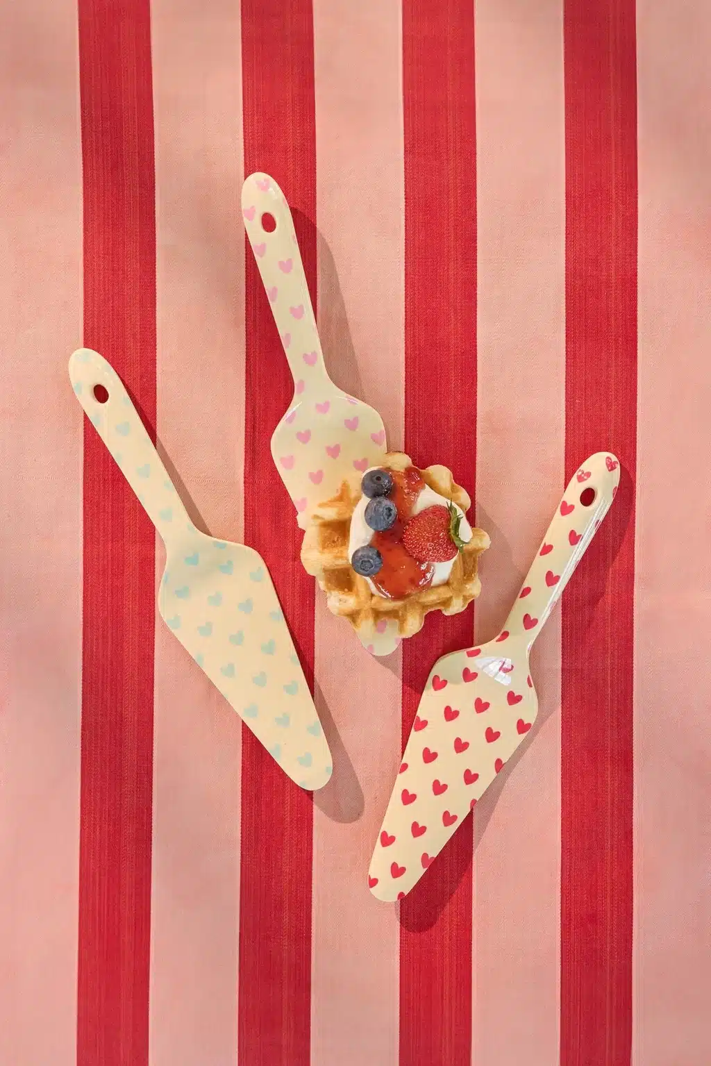 Taartschep Hearts Dark Pink