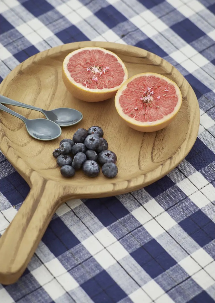 Tafelkleed Ruit lichtblauw 2,2m