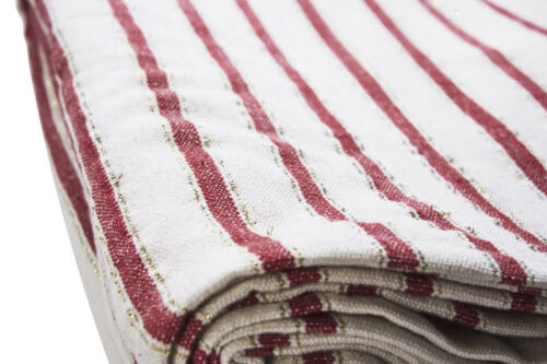 Tafelkleed Streep Wit-Rood-Goud