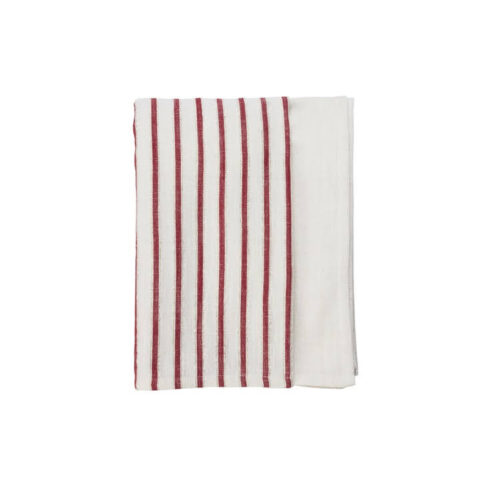Tafelkleed Streep Wit-Rood-Goud