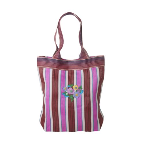Tas recycled plastic Stripes&Flowers