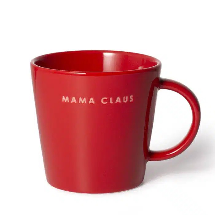Theekop Mama Claus Rood