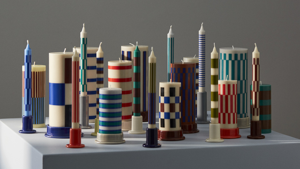 Tube kandelaar small rood