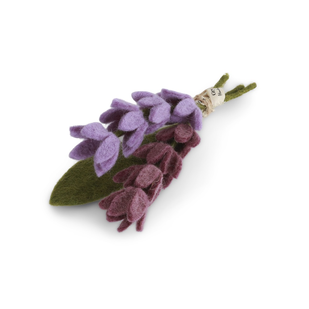 Vilt set/3 lavendel & takje