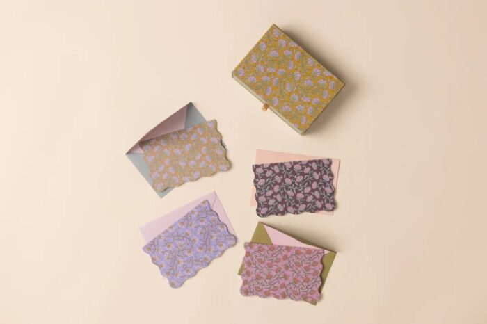 Vintage Floral Notecard set 16kaartjes+env