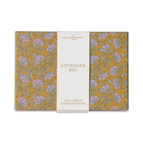Vintage Floral Notecard set 16kaartjes+env