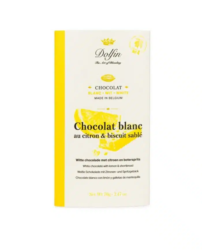 Witte chocola citroen en zandkoekjes