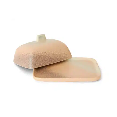 70's ceramic Butterdish Seabreeze