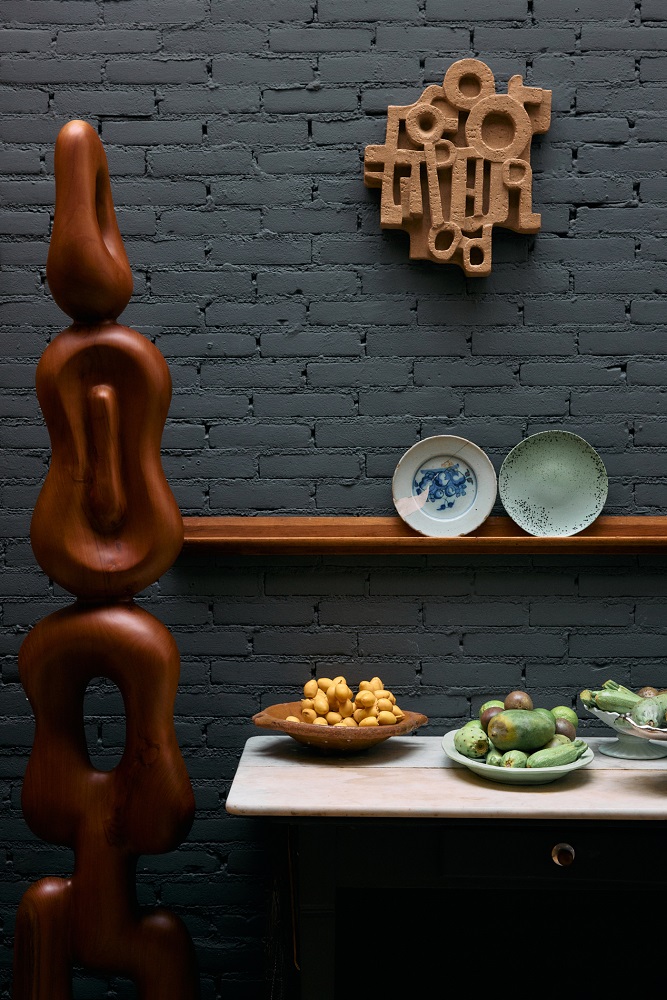 70's ceramics Side Plates set/2 Fleck