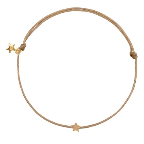 Armband Star S Beige koord