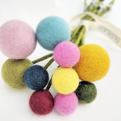 Bloem vilt groot Light Yellow