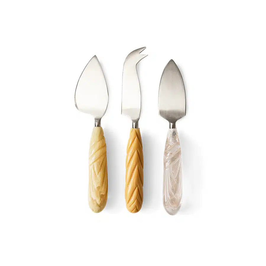 Cheese Knives set/3 Cream
