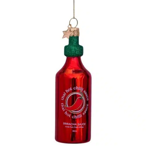 Glazen kerstdecoratie Thai Hot Chili