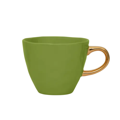 Good Morning Coffee Cup Evergreen Sprig