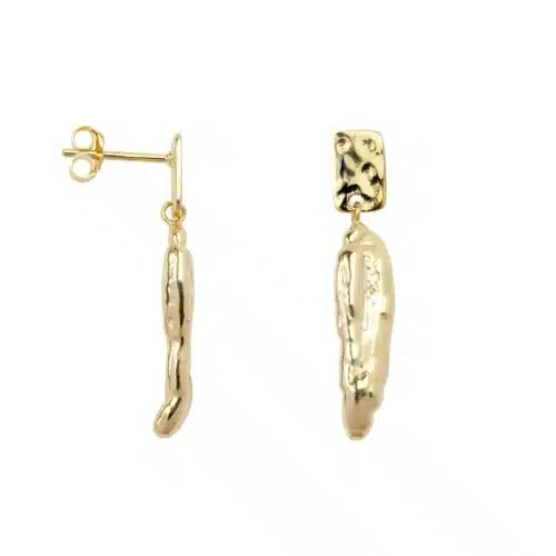 Hammered Rectangle and Cone Studs Betty Boagaers
