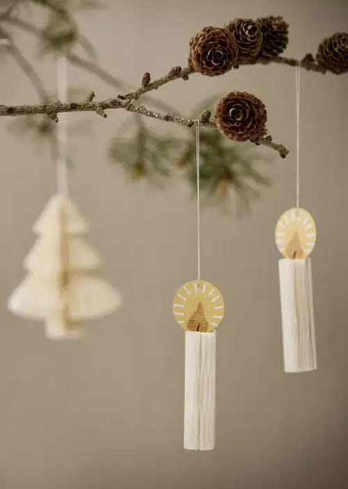 Honeycomb Candles Paper set/3